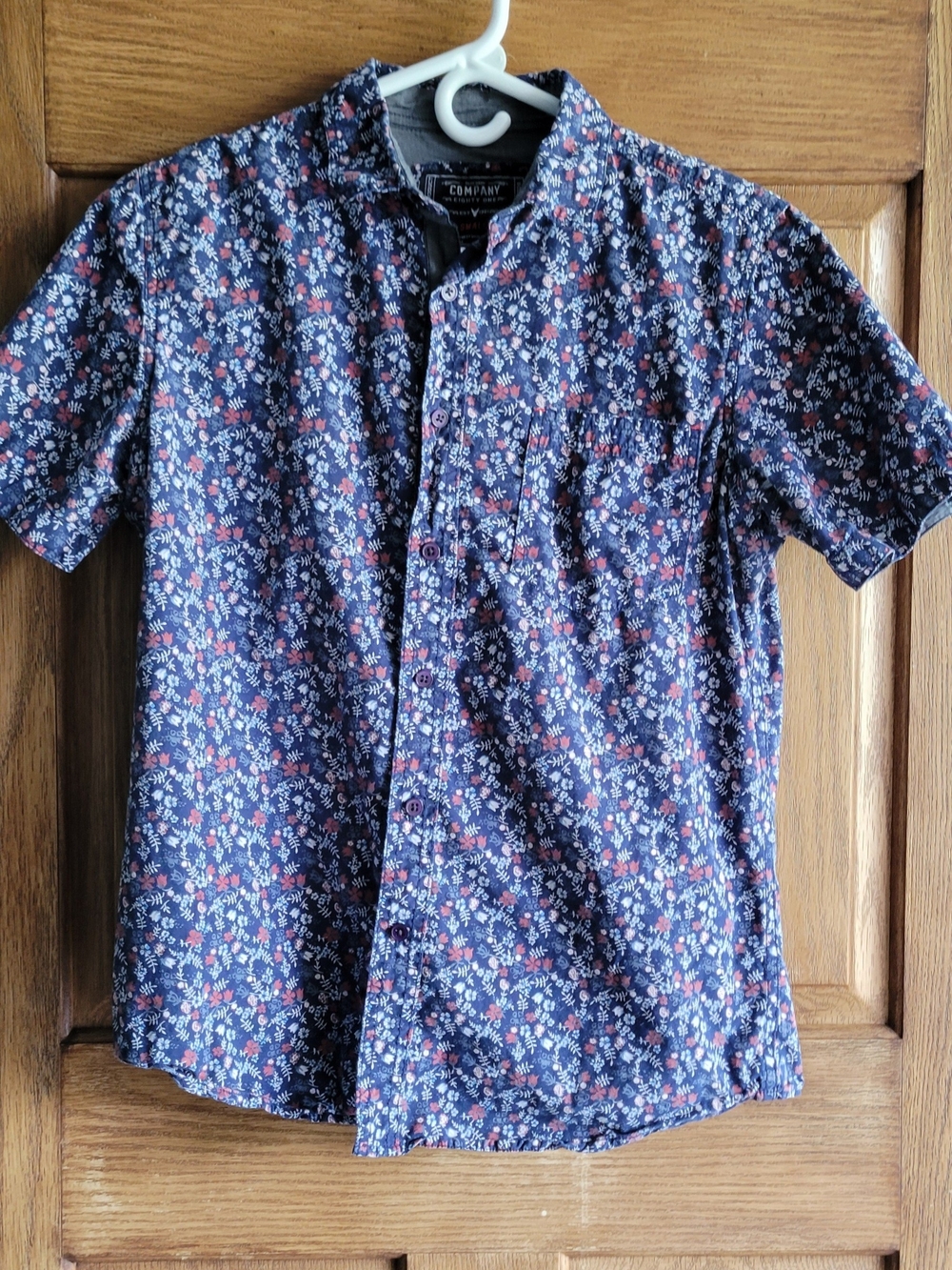 Company 81 Men's Navy Floral Short-Sleeve Shirt